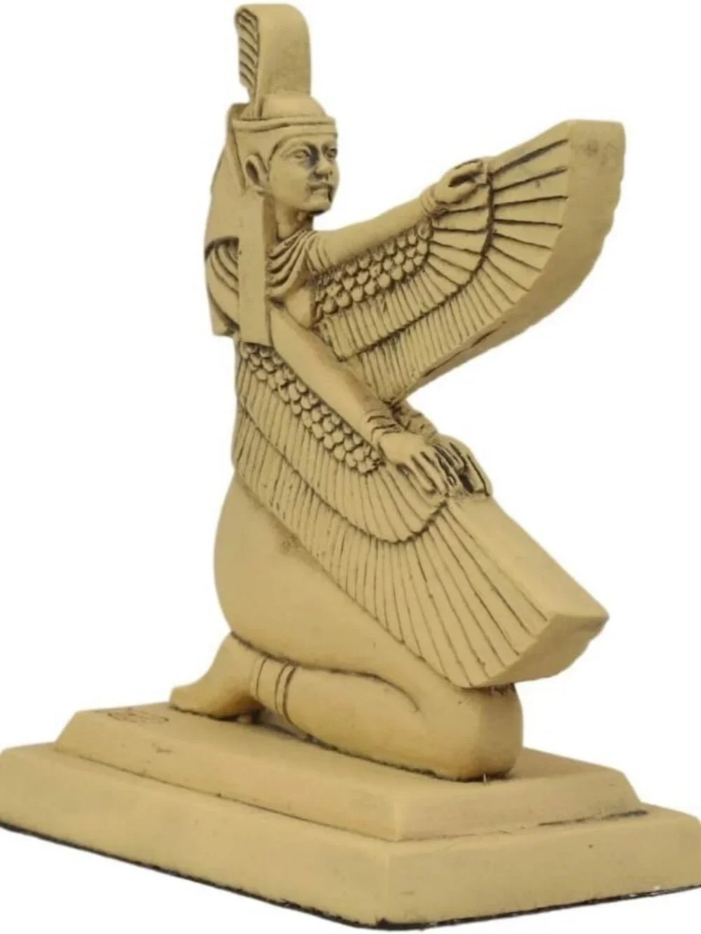 Mini Egyptian Hieroglyphic Winged Goddess Maat Figurine | 3.25